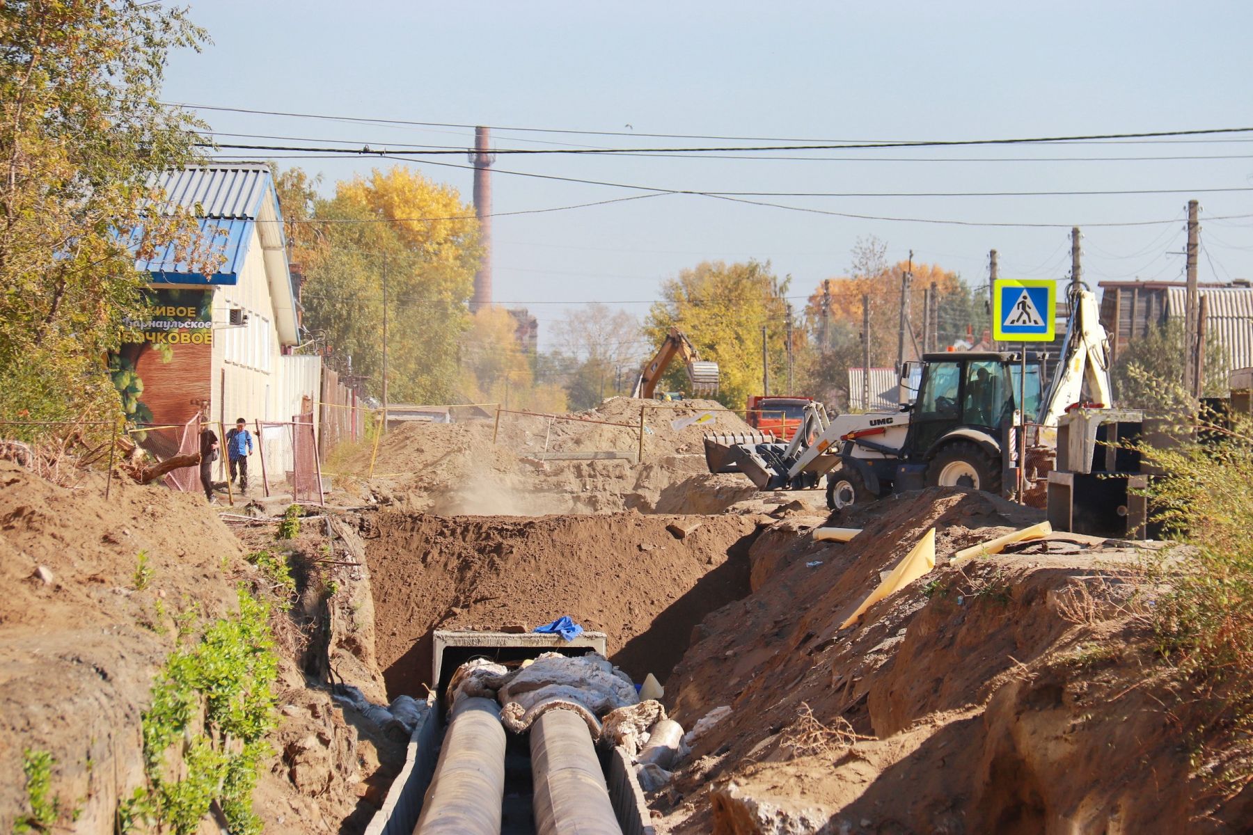 Работы СГК по ул. Матросова в Бийске