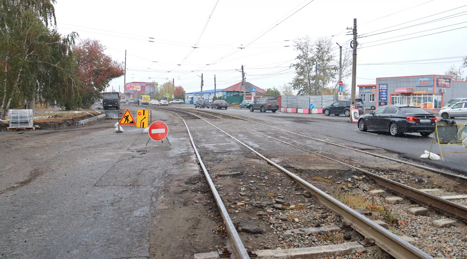 Ремонт на ул. Красноармейской.