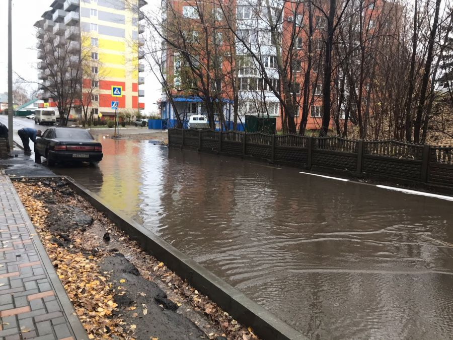 ул. Радищева во время дождя