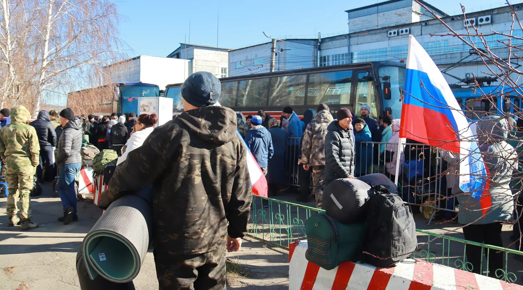 Проводы мобилизованных 26 октября