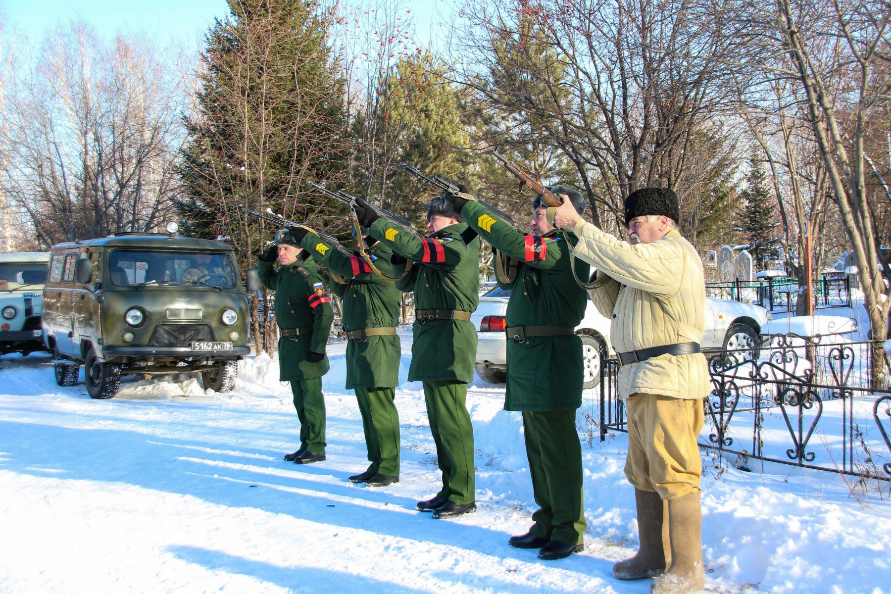 Захоронение праха рядового Макара Сидорова