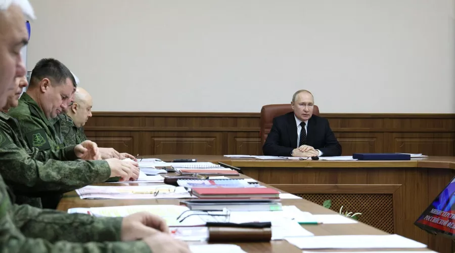 Владимир Путин на совещании по СВО