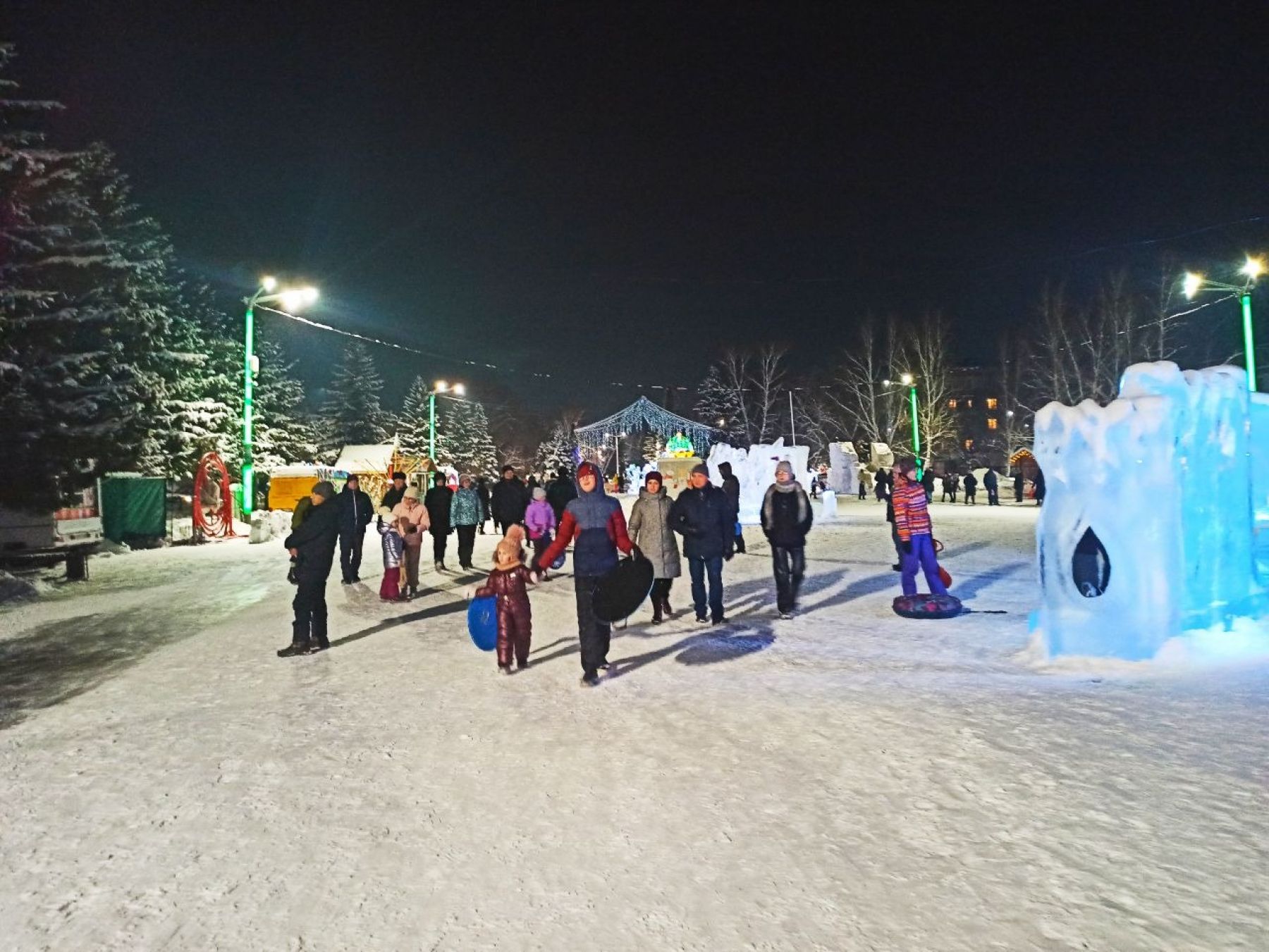 Новогодний городок на Петровском бульваре