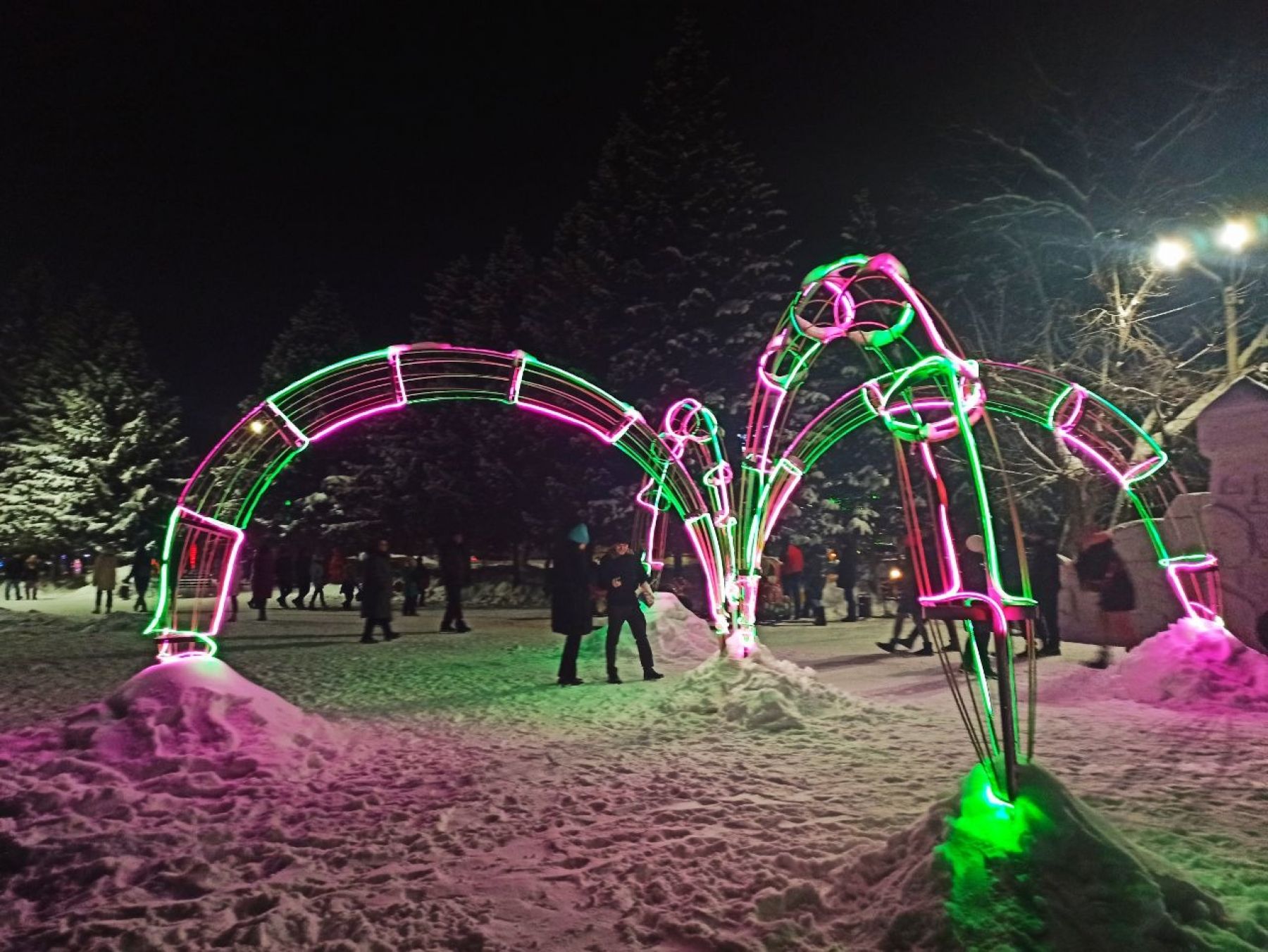 Новогодний городок на Петровском бульваре