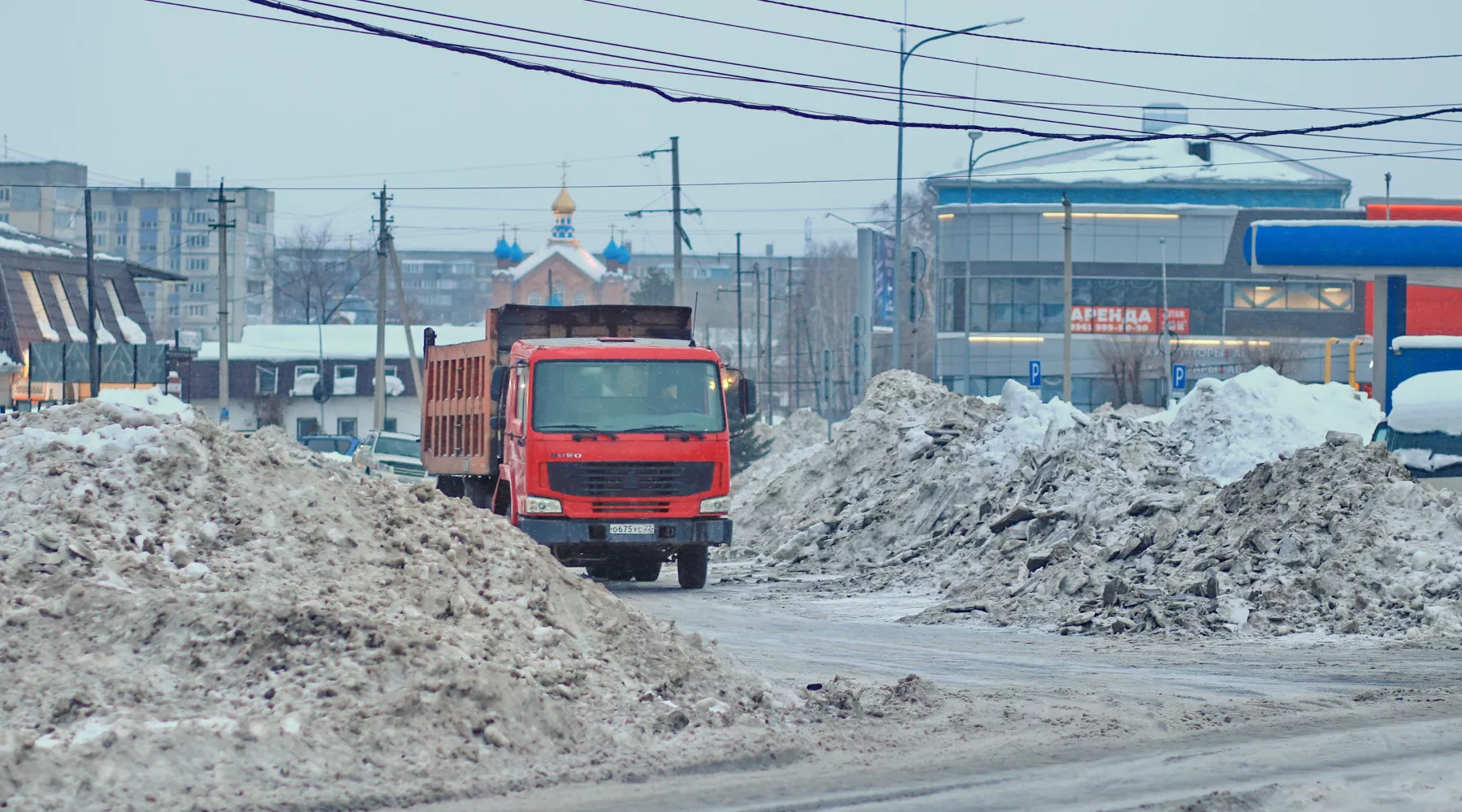 Дороги после метели.