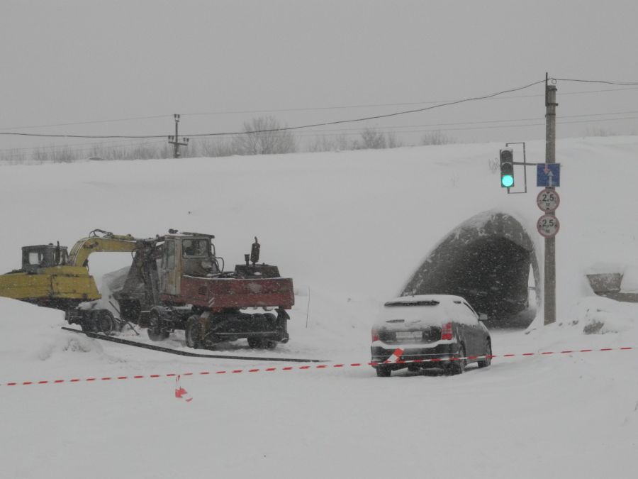 Дороги в Бийске в январе 2013 года.