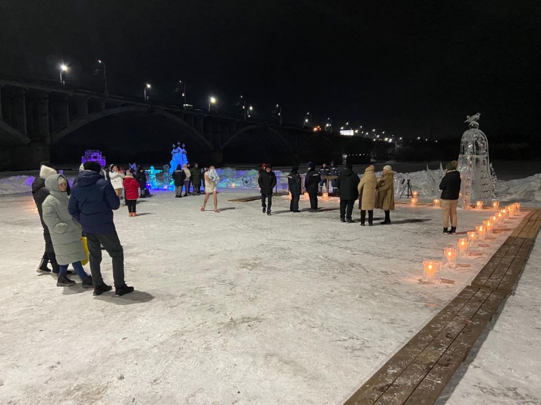 У купели в Бийске.