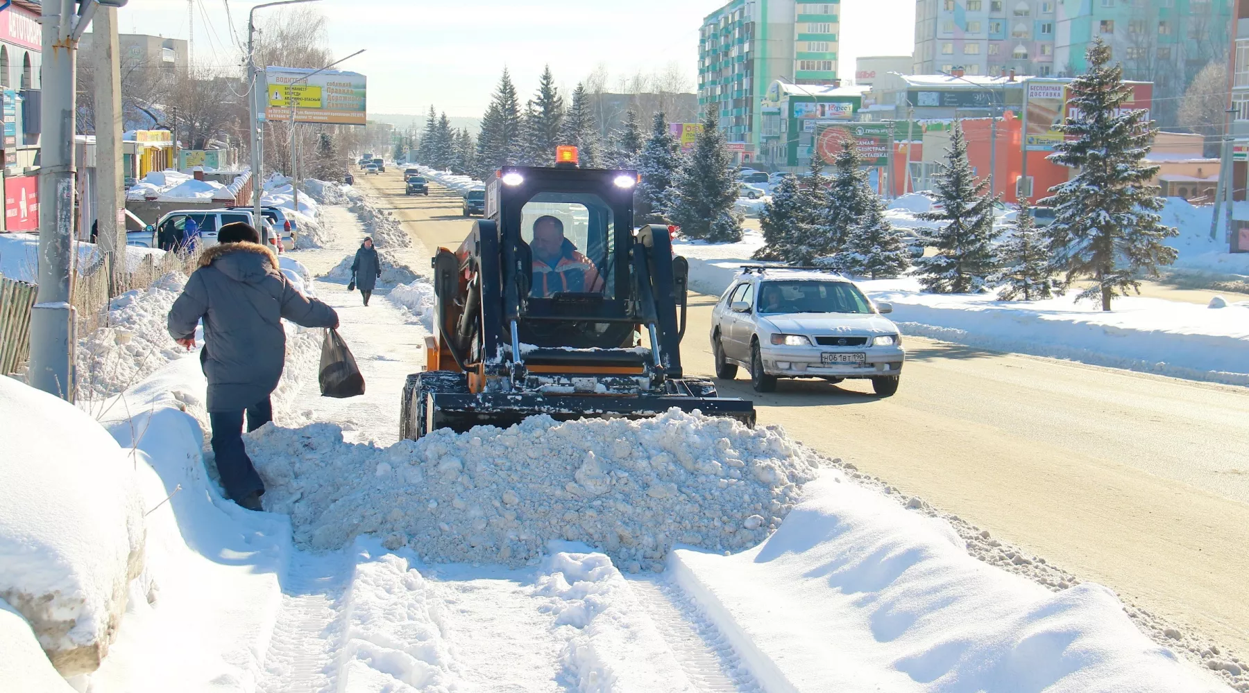 Дорожная техника зимой