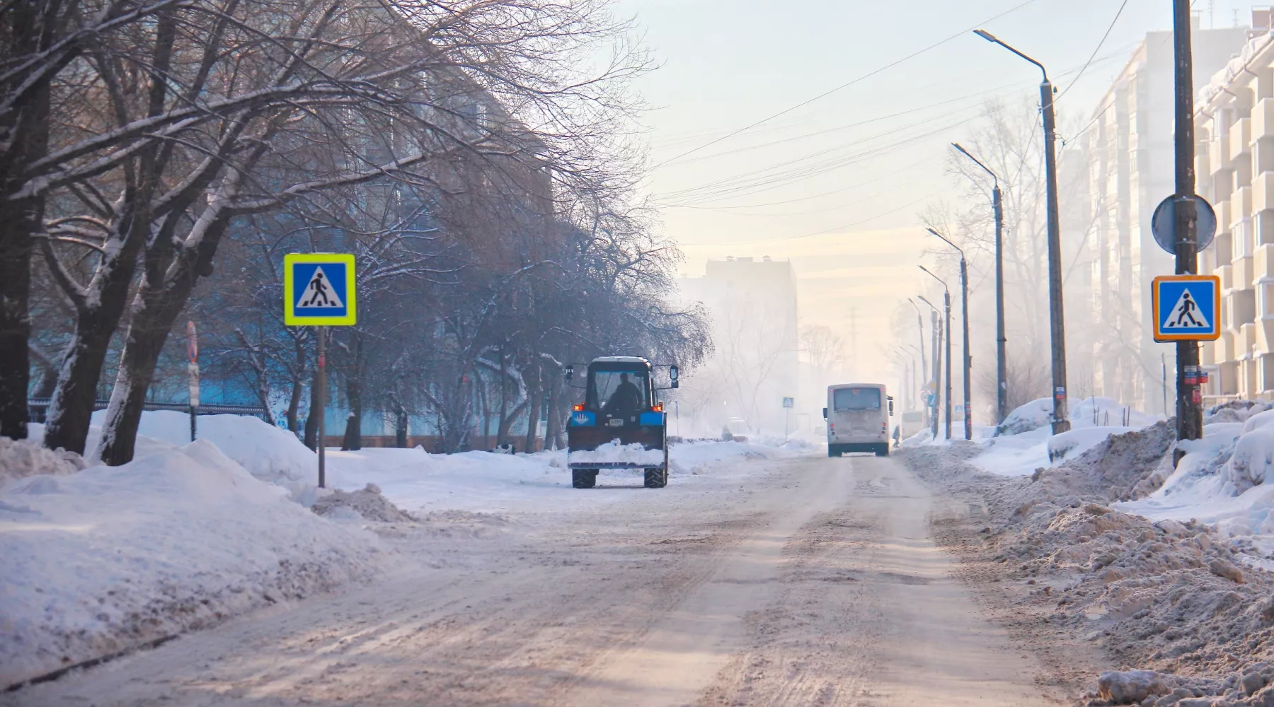 Дорожная техника зимой