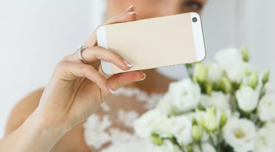 свадьба, смартфон