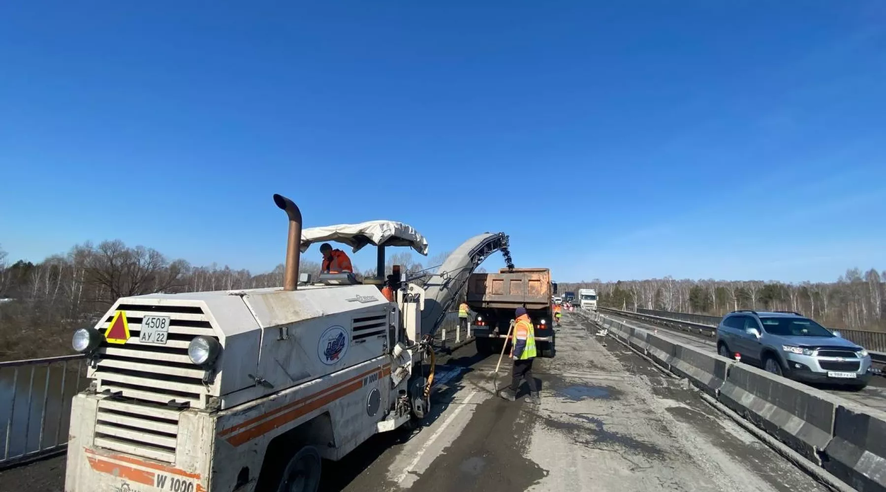 Ремонт моста в районе Б. Ключей