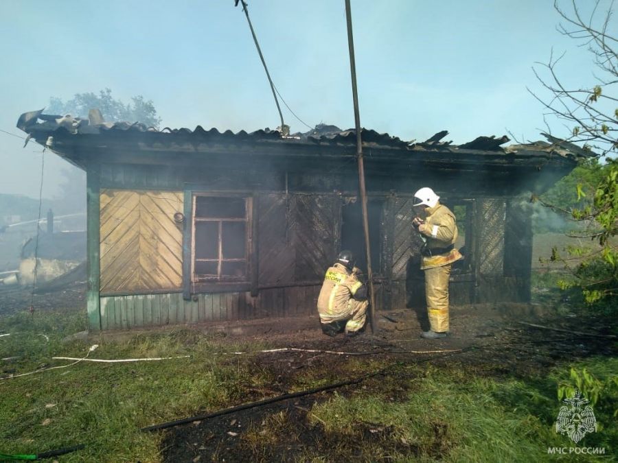 Пожар в частном доме в селе Вавилон
