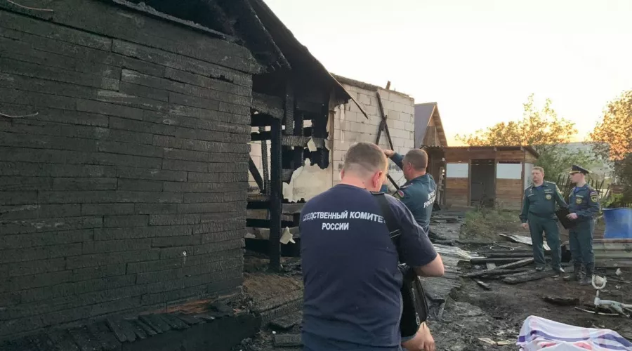 Пожар в частном доме в Новоалтайске