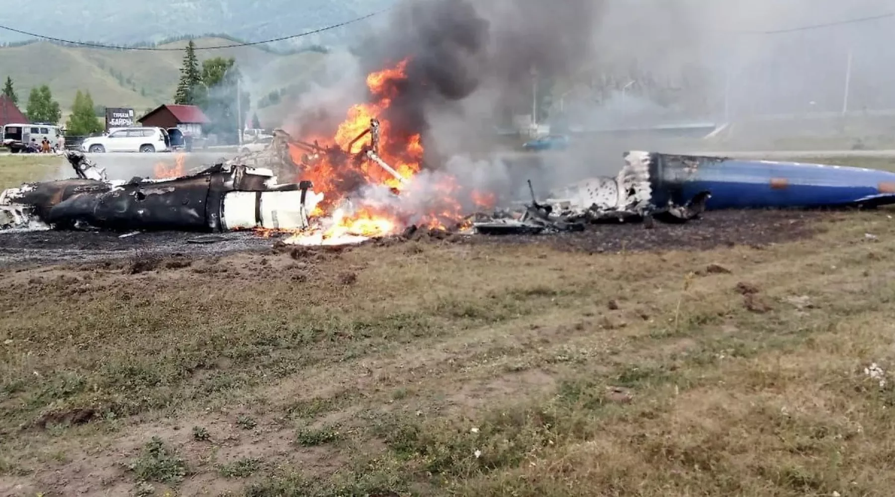 Крушение вертолета Ми-8 в Тюнгуре
