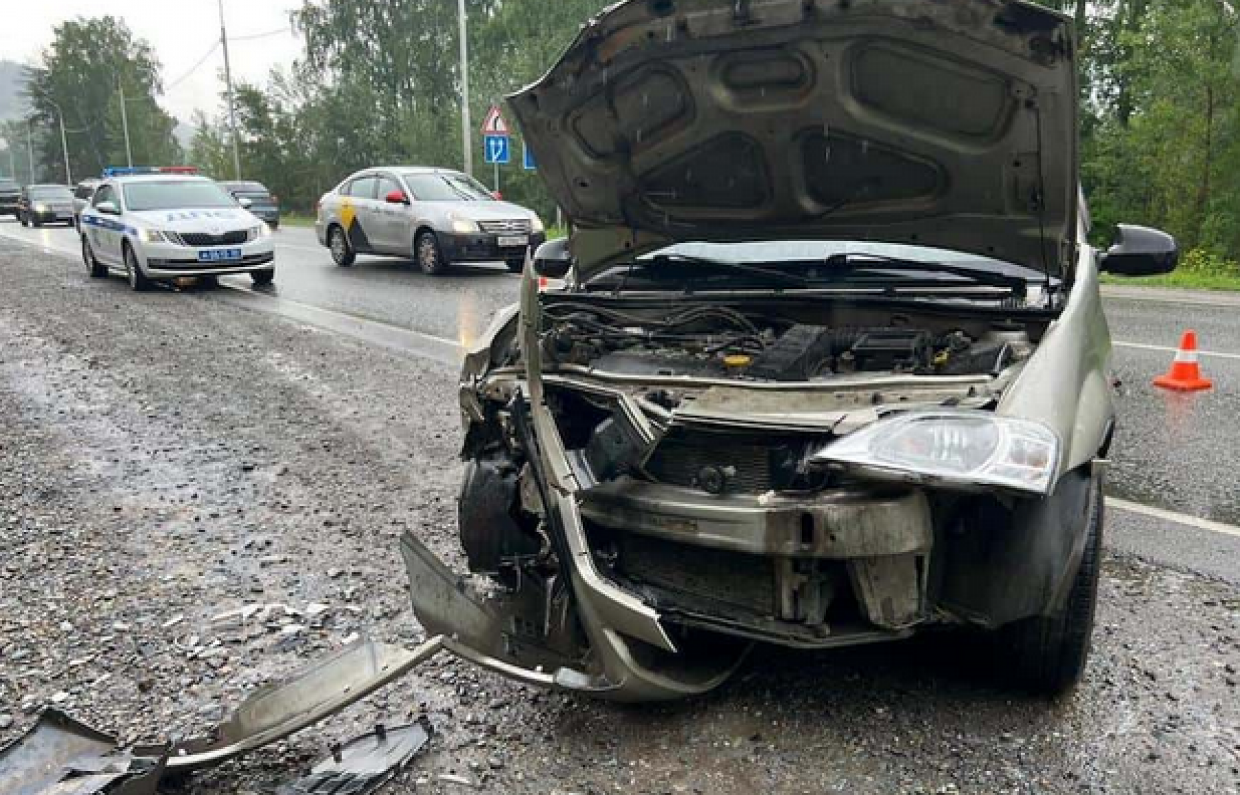 ДТП. Камаз и легковушка 