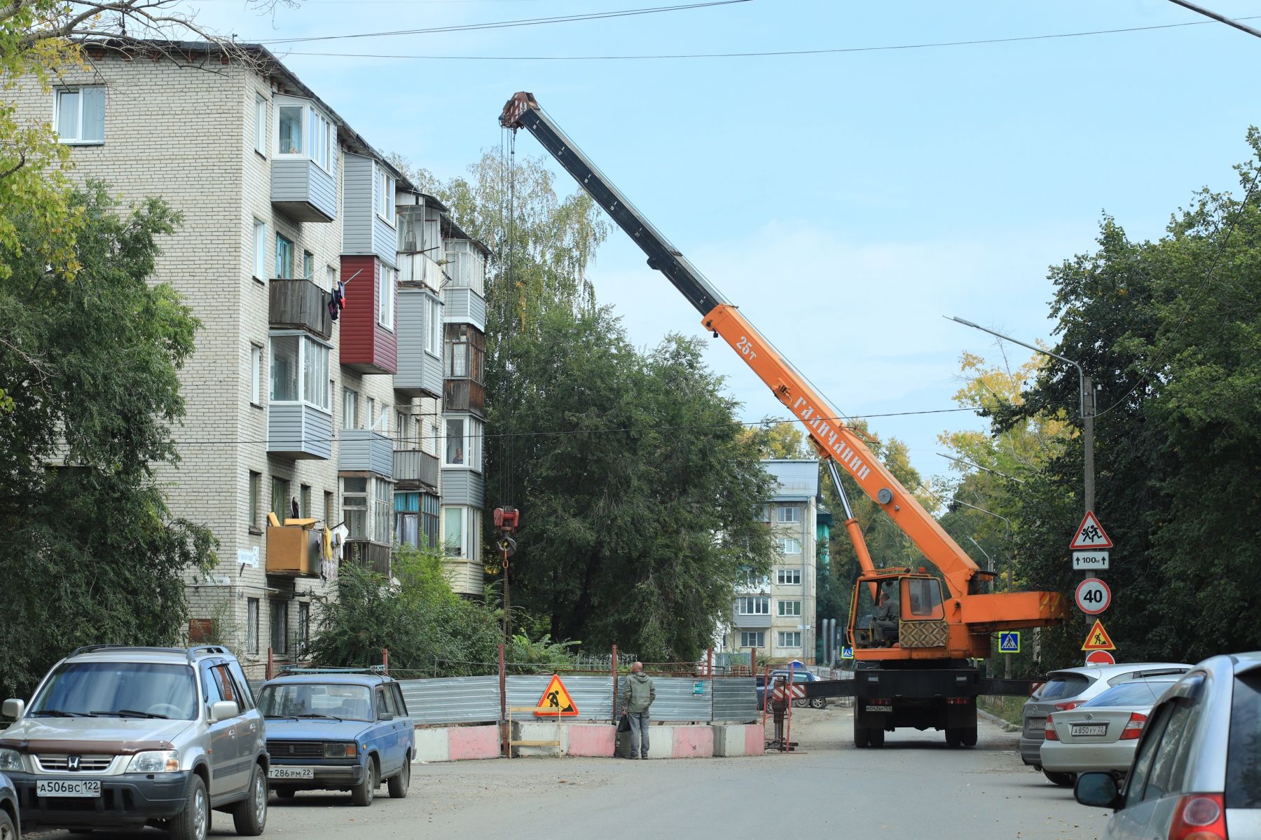 Ремонтные работы на теплосетях. 