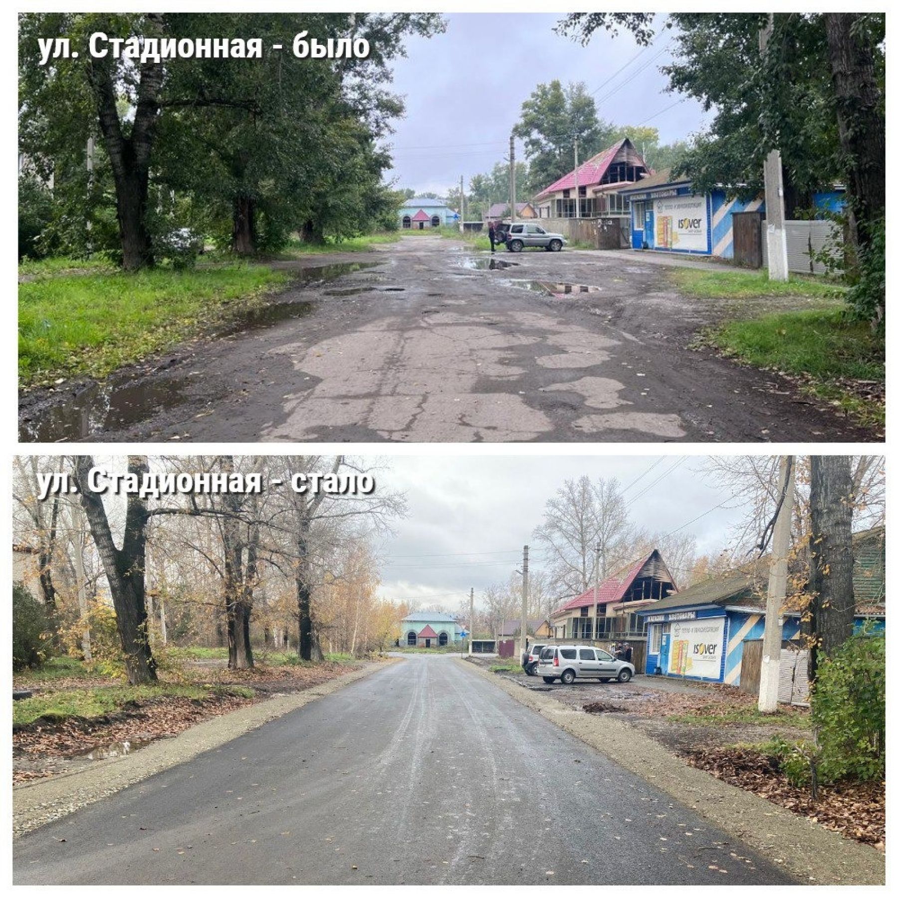 Ремонт дорог. 