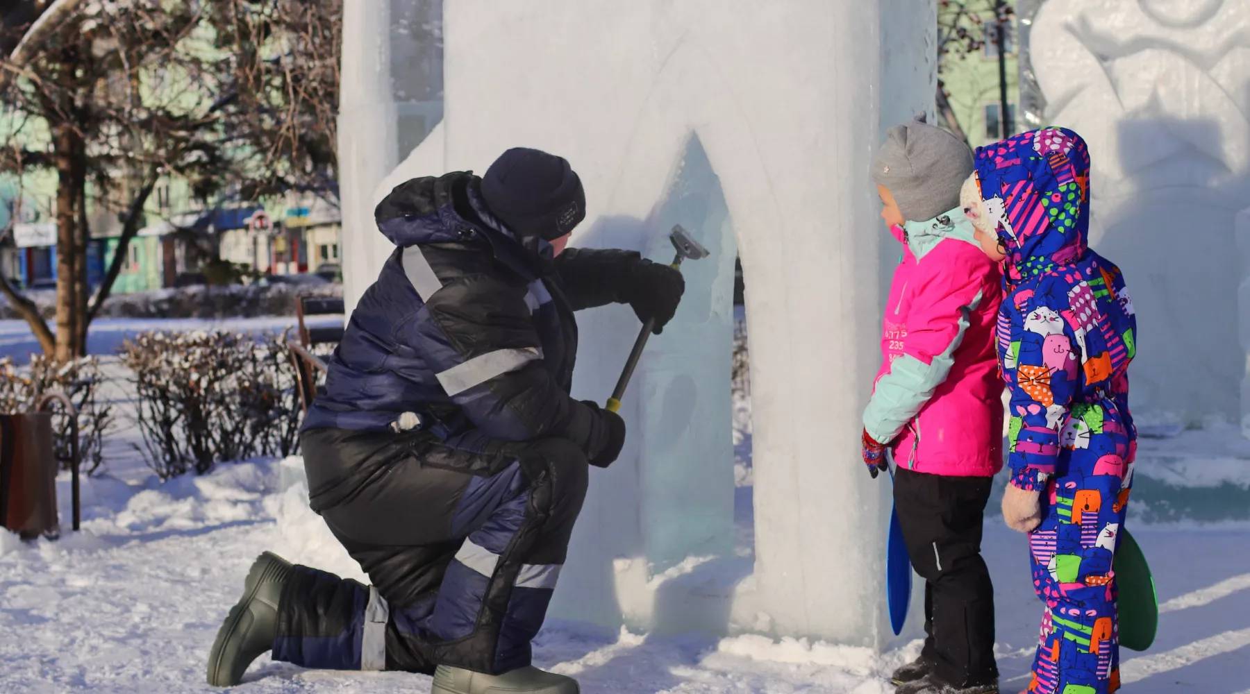 Новогодняя атмосфера.