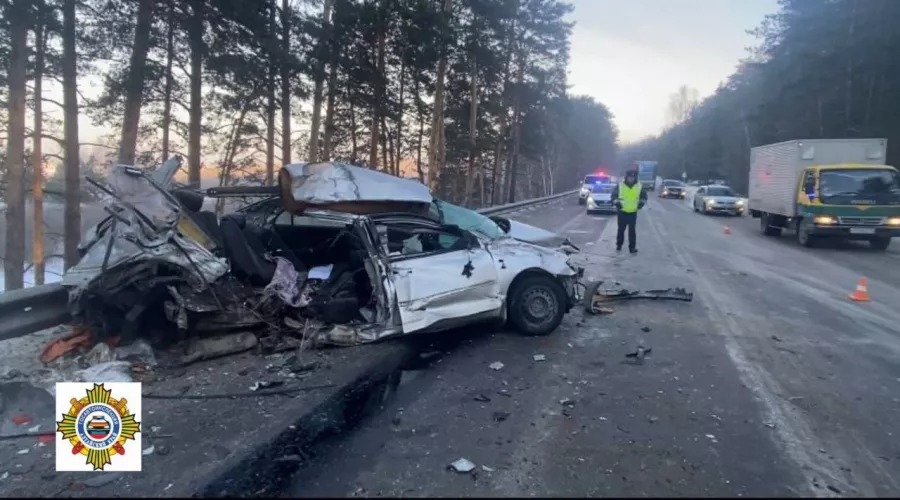 Авария на трассе Бийск-Белокуриха.