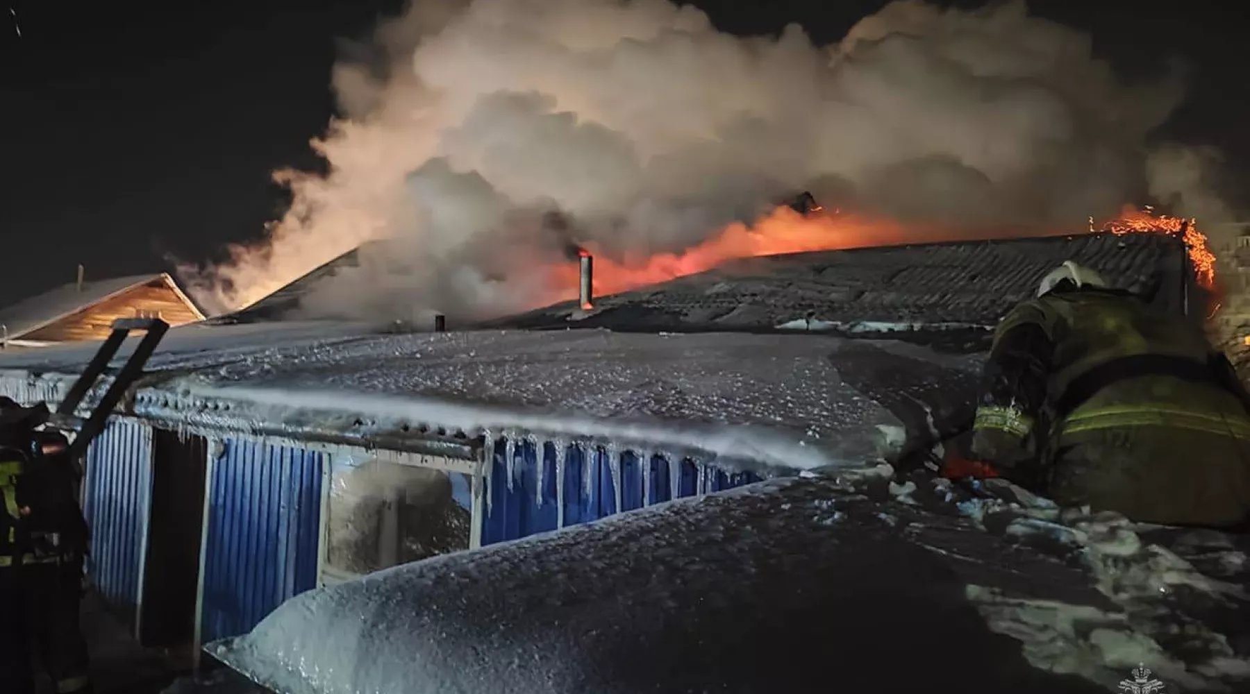 Пожар. Бийск. Частный сектор. 