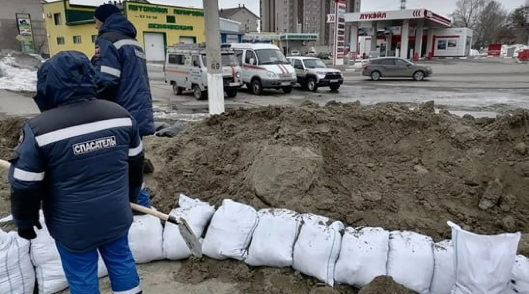 Подготовка к паводку.