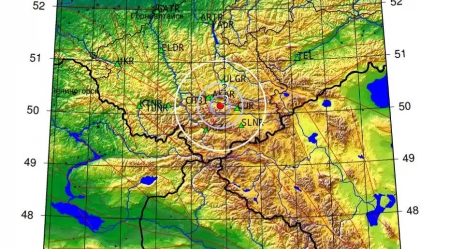 В Республике Алтай ночью произошло небольшое землетрясение