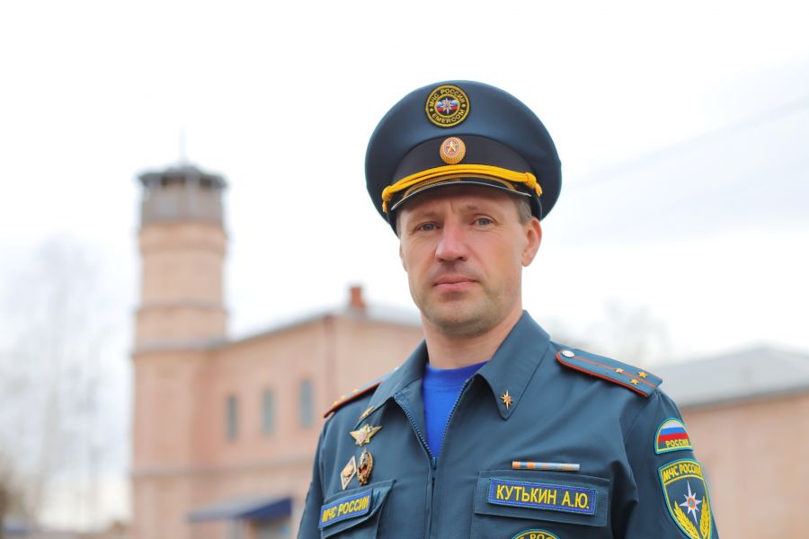 Александр Кутькин, начальник караула пожарной-спасательной части № 20