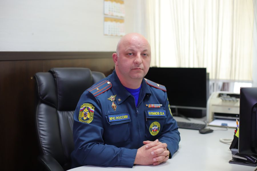 Дмитрий Куликов, начальник пожарно-спасательной части № 20