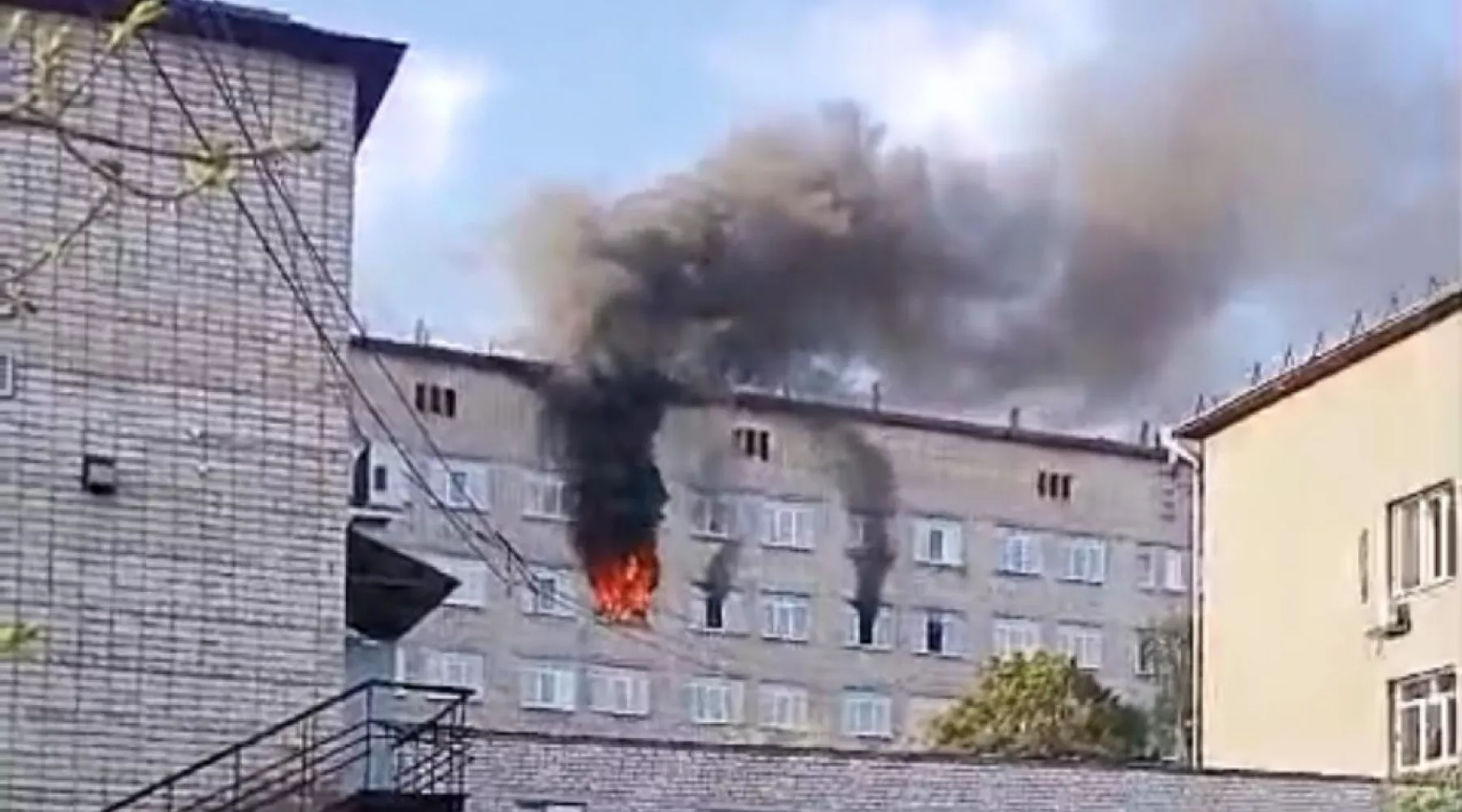 В Бийске в здании Центральной городской больницы произошел пожар