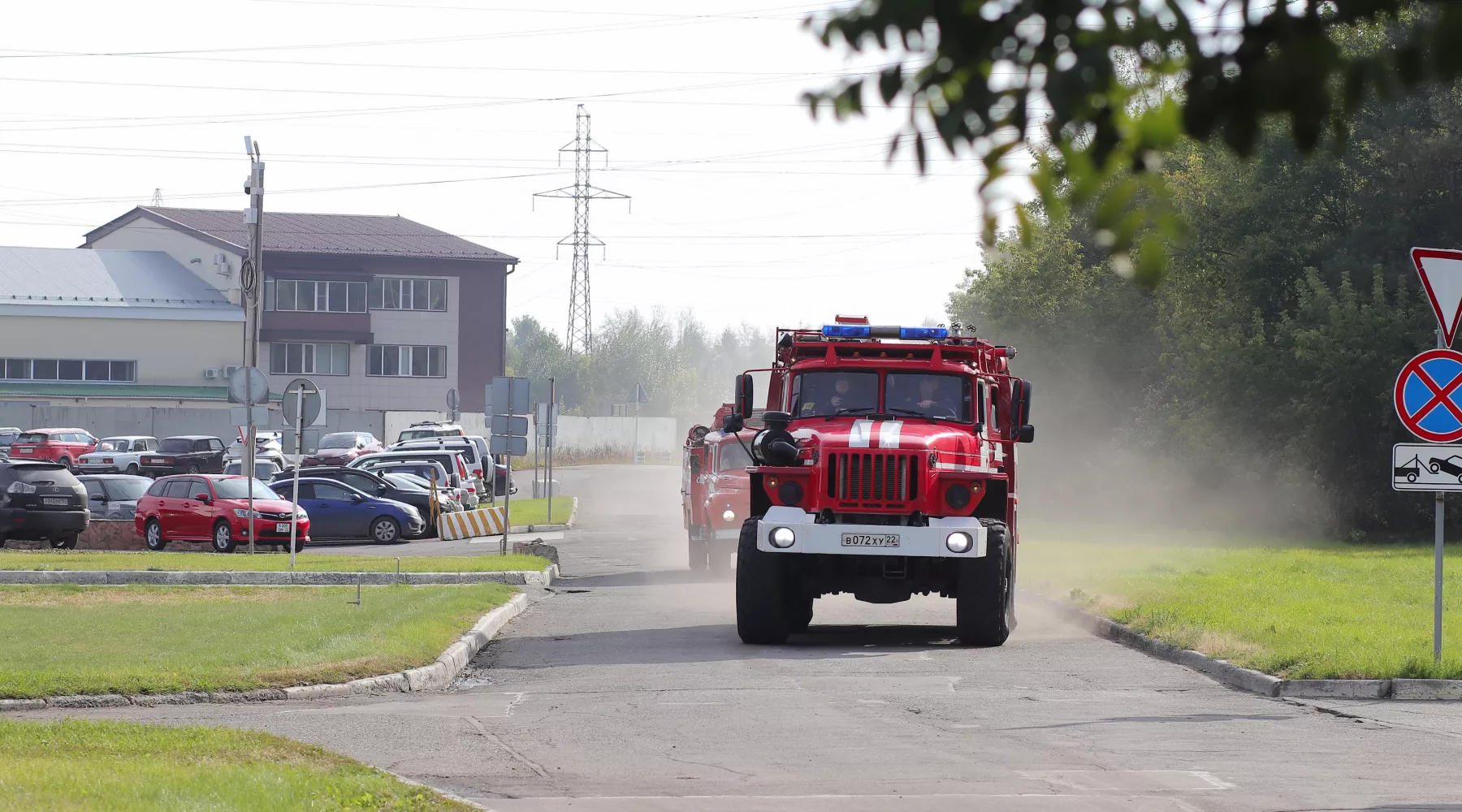 Пожарные учения.