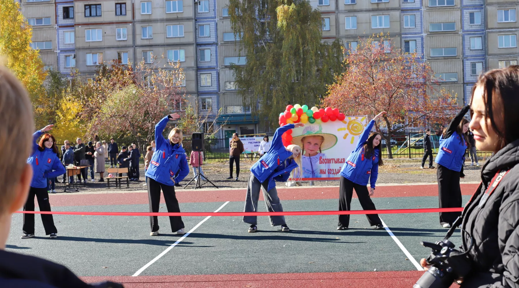 Открытие спортивной площадки школы №1.