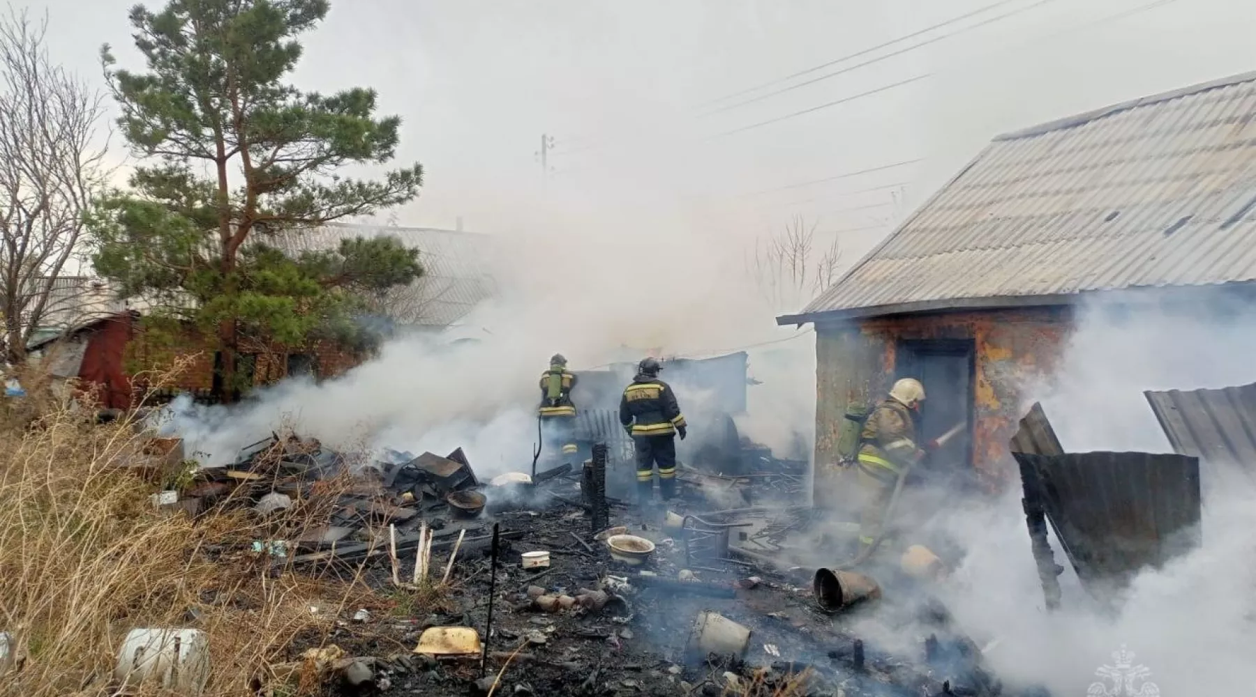 Пожар в частном доме 