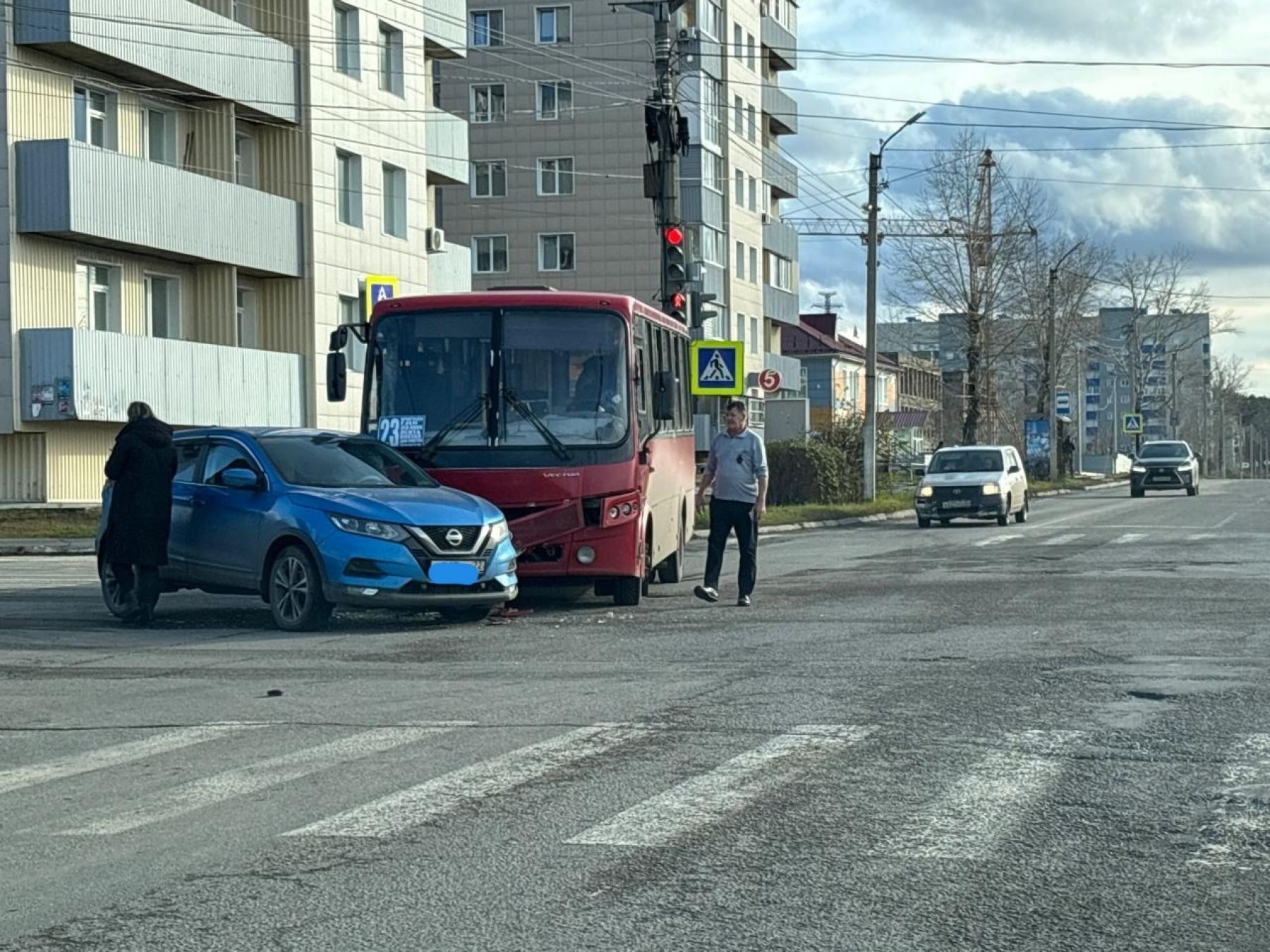 ДТП на перекрестке в Бийске 