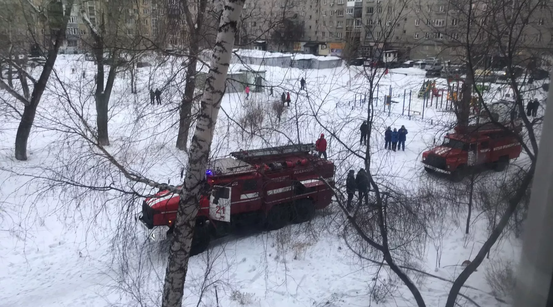 В Бийске произошел пожар в многоэтажном доме